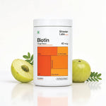 Biotin 40mcg — with Zinc, Amla & Vitamin C, 60 Orange Gummies