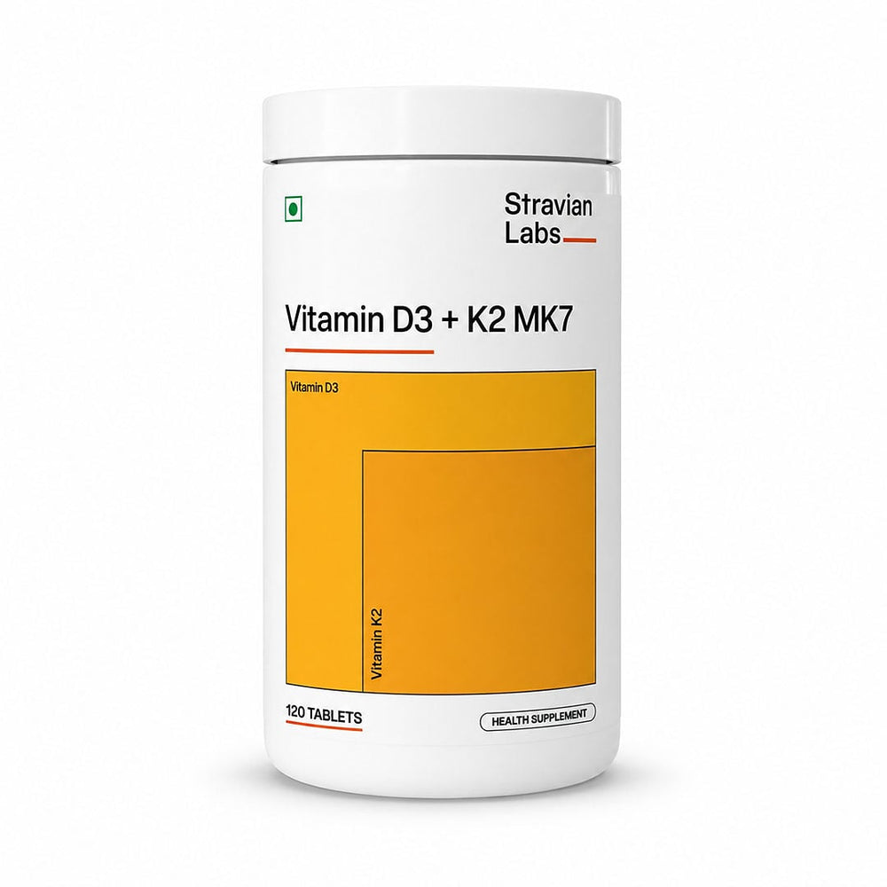 Vitamin D3 + K2 MK-7 — Vegetarian Lichen-Source D3, 120 Tablets