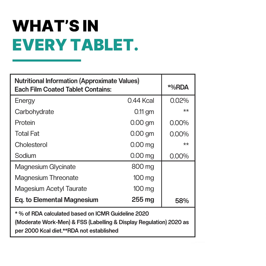 Magnesium+ — Glycinate with Threonate & Acetyl Taurate, 1000mg — image 9 of 9